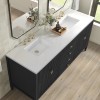 Myrrin 72" Double (Vanity Only Pricing) in Carbon Oak